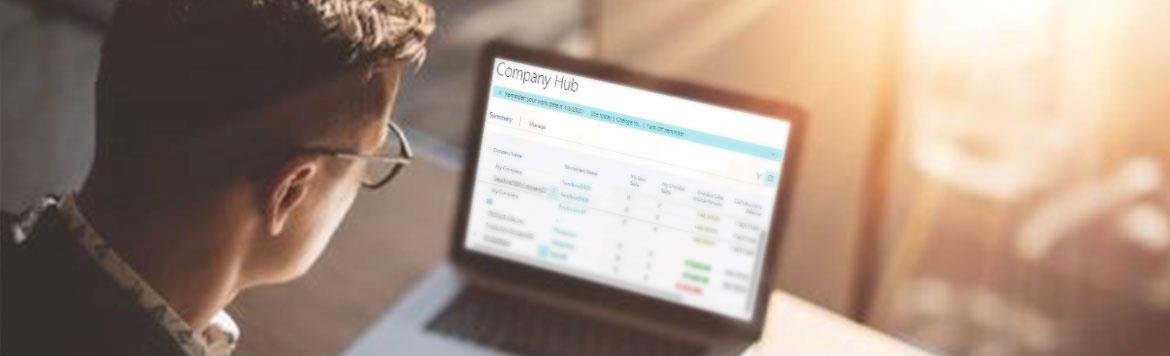 <p>Company Hub provides a dashboard that provides an overview of data for each company across Business Central</p>
