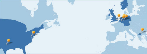 Syv utenlandske representasjoner