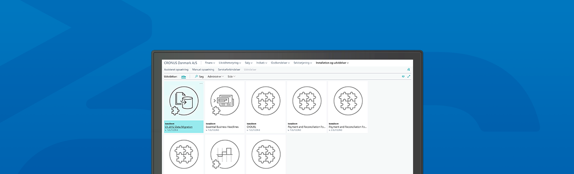 <p>Det er mulig å legge til funksjonalitet til Dynamics 365 Business Central ved å installere utvidelser, også kalt Extensions</p>
