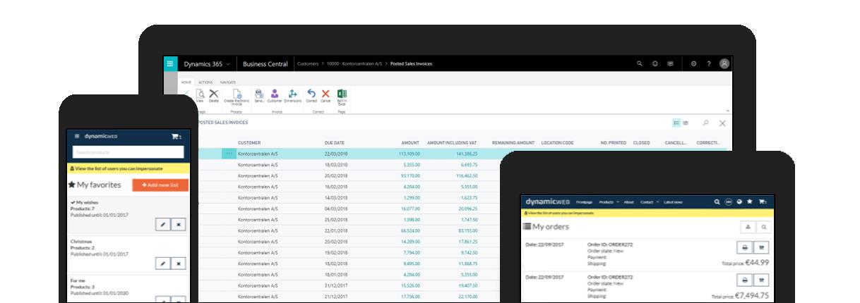 Dynamicweb og Business Central - Ecommerce på alle enheder