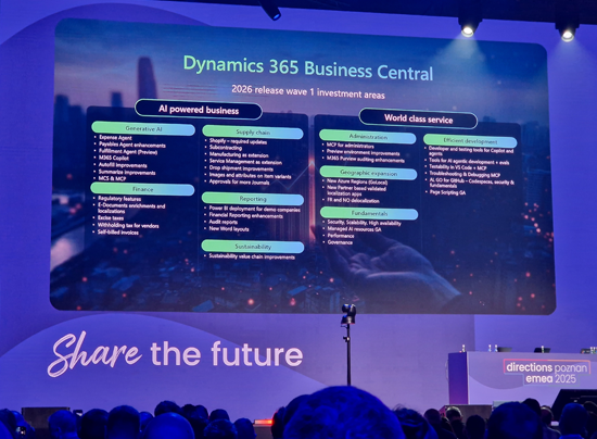 Business Central 28 2026 release wave 1 roadmap Directions EMEA 2025 Business Central 28 2026 release wave 1 roadmap Directions EMEA 2025