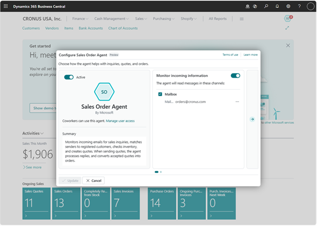 Agentisk AI i Business Central