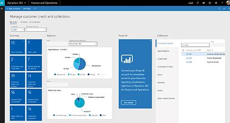 Et skjermbilde fra Dynamics 365 Finance