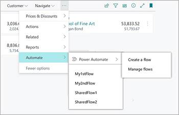 Power Automate flow in Business Central