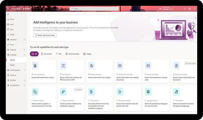 AI Builder Power Apps